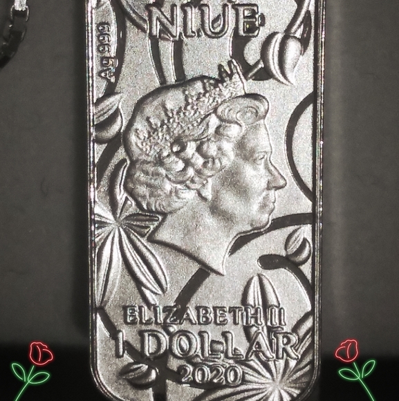 Ag-.999 Silver🦋 Pendant with a .925 Box Chain - Picture 2 of 6